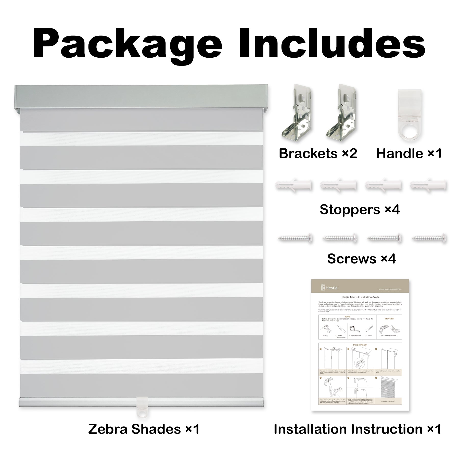 Room Darkening Privacy Protection Zebra Shades
