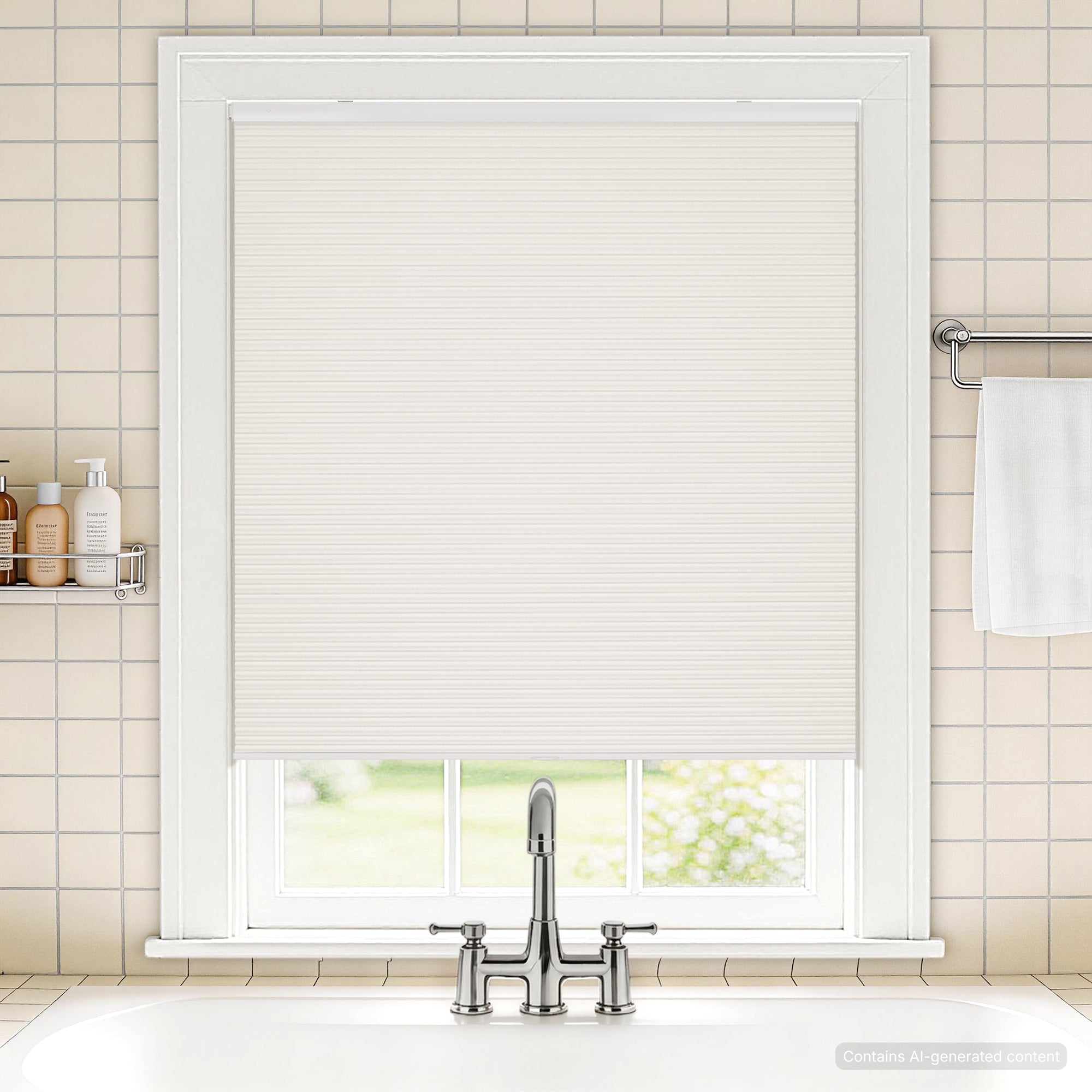 No Drill Waterproof Honeysilk™ Cellular Shades
