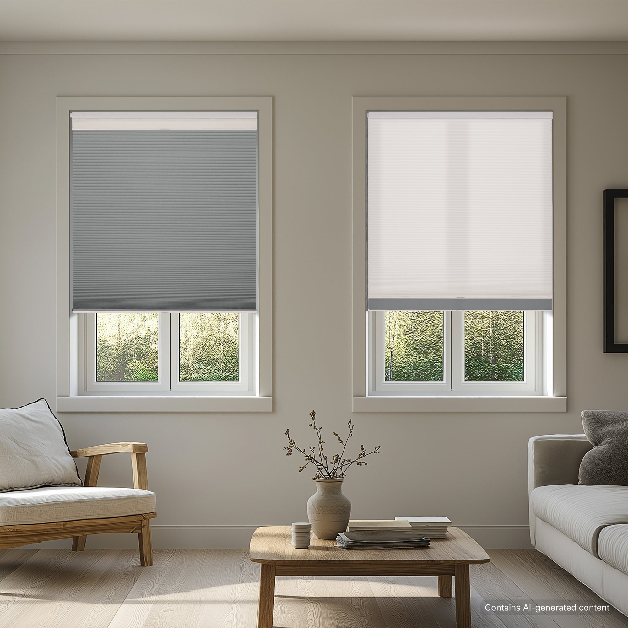 No Drill Honeysilk™ Day and Night Cellular Shades