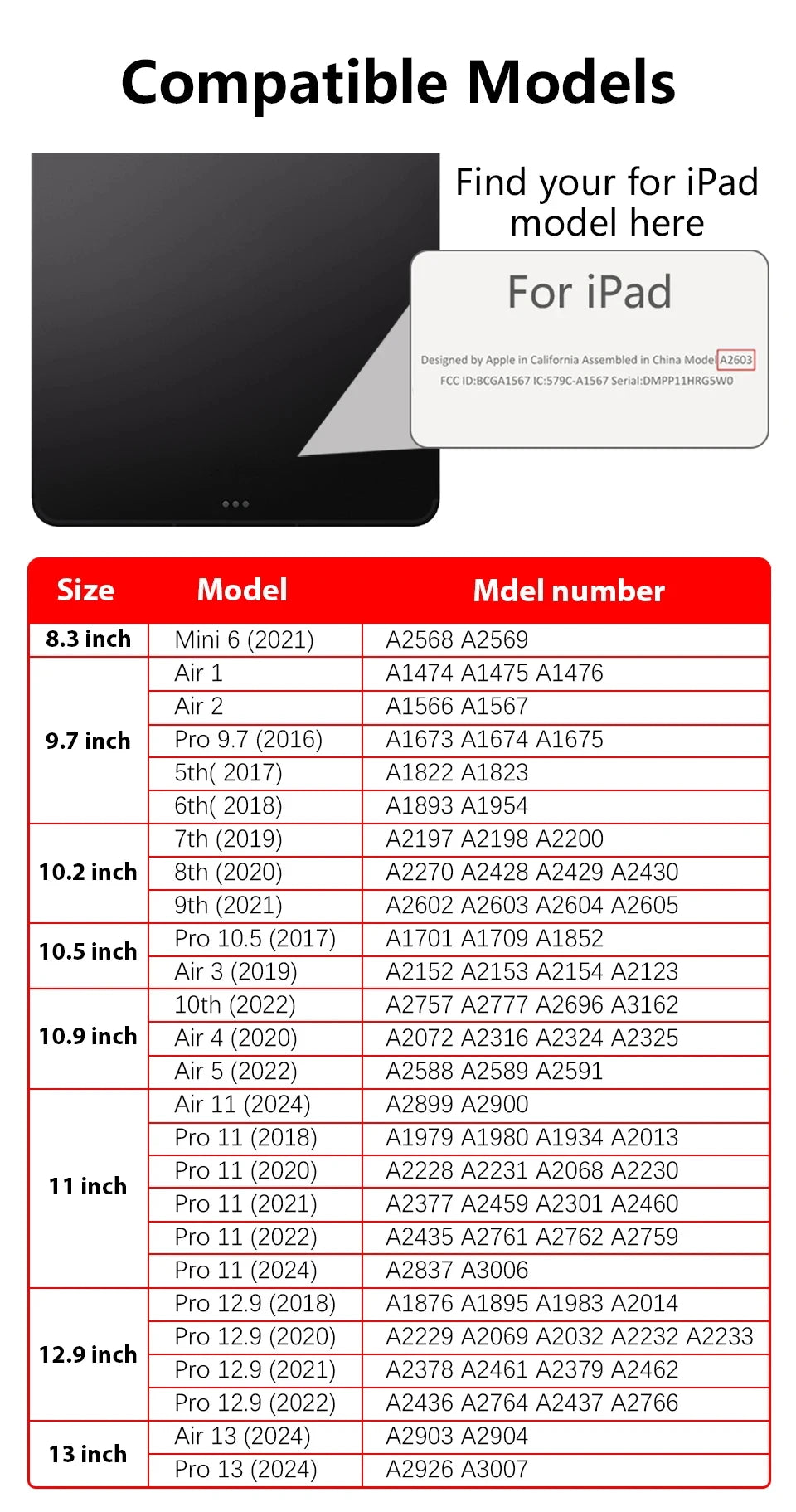 For 2026 iPad Air 11 Case iPad 10th Generation 11th A16 9th Mini6 7 13in iPad Pro11 4 5 10.9in 12.9 M2 M3 M4 M5 Holder Case