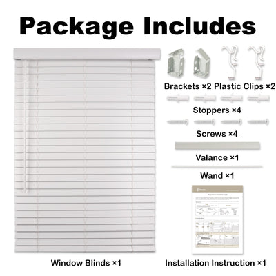 Room Darkening Waterproof Kitchen Faux Wood Blinds