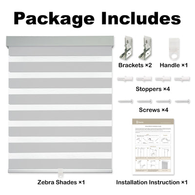 Room Darkening Privacy Protection Zebra Shades