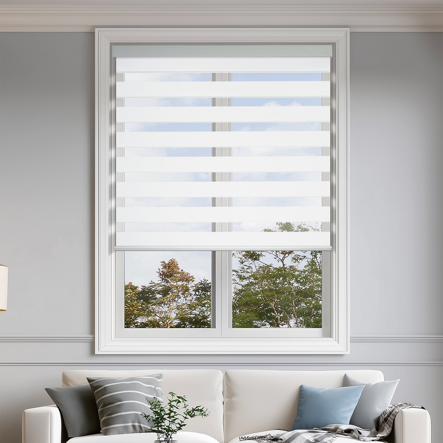 Room Darkening Privacy Protection Zebra Shades