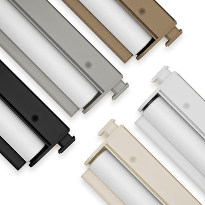 No-Drill Blackout Roller Shades with Fabric Valance