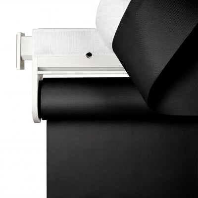 No-Drill Blackout Roller Shades with Fabric Valance