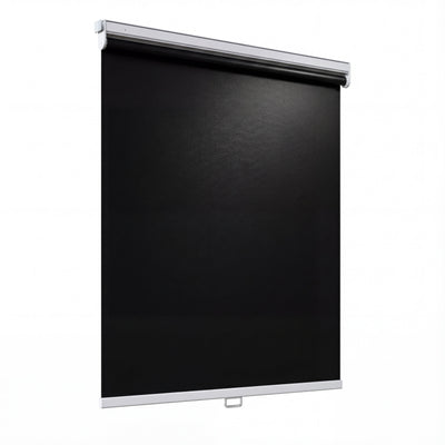 No-Drill Blackout Roller Shades with Fabric Valance