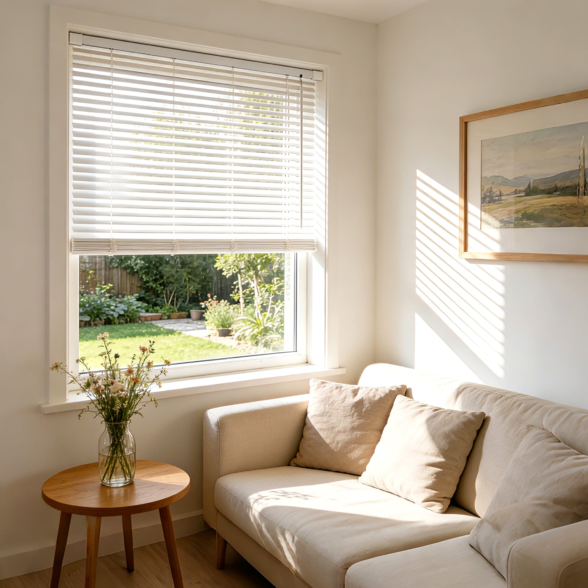 No-Drill Cordless 1-Inch PVC Mini Blinds
