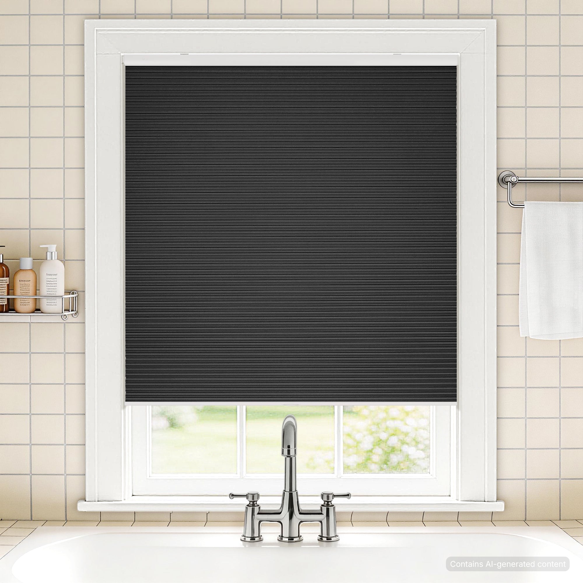No Drill Waterproof Honeysilk™ Cellular Shades