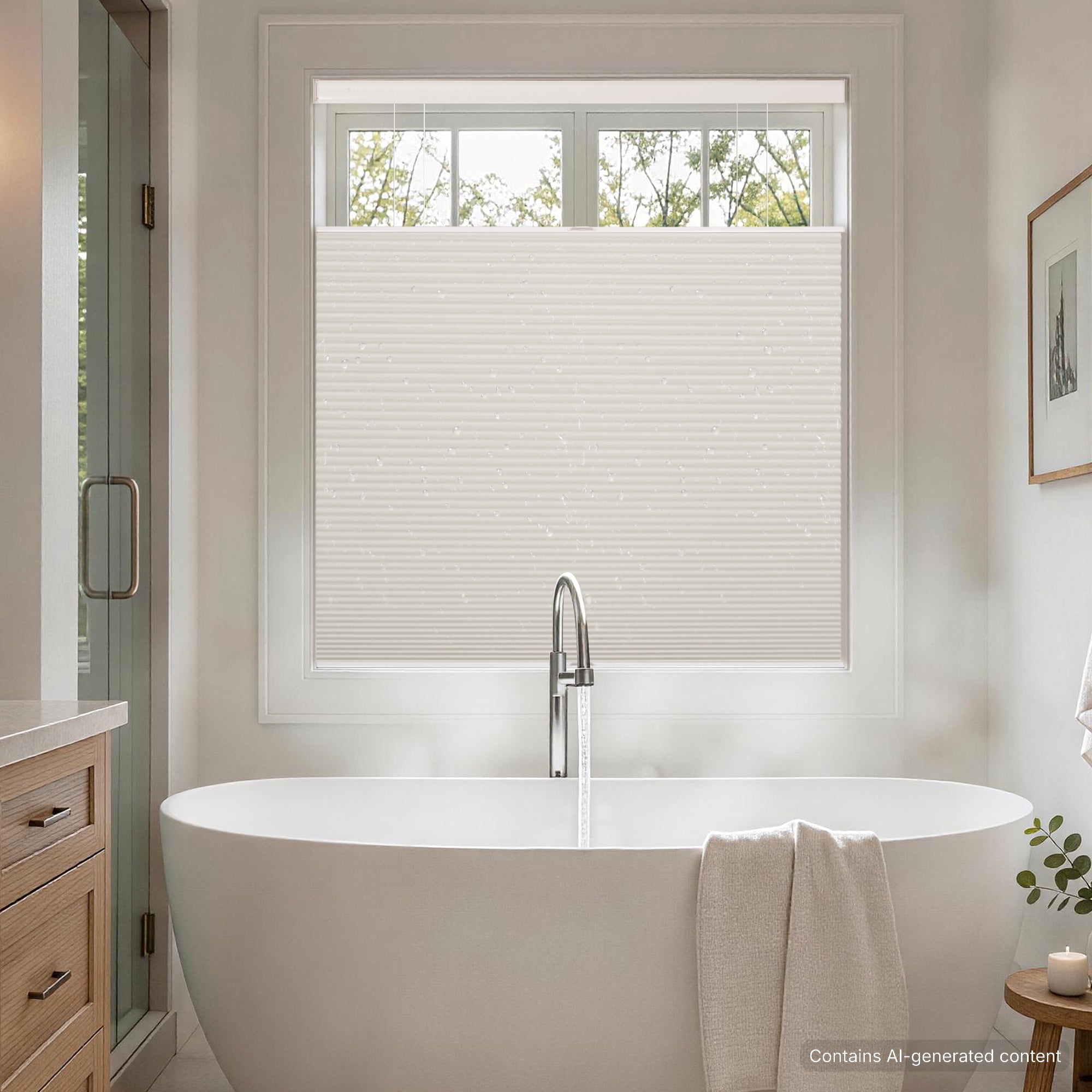 No Drill Waterproof Honeysilk™ Top Down Bottom Up Shades