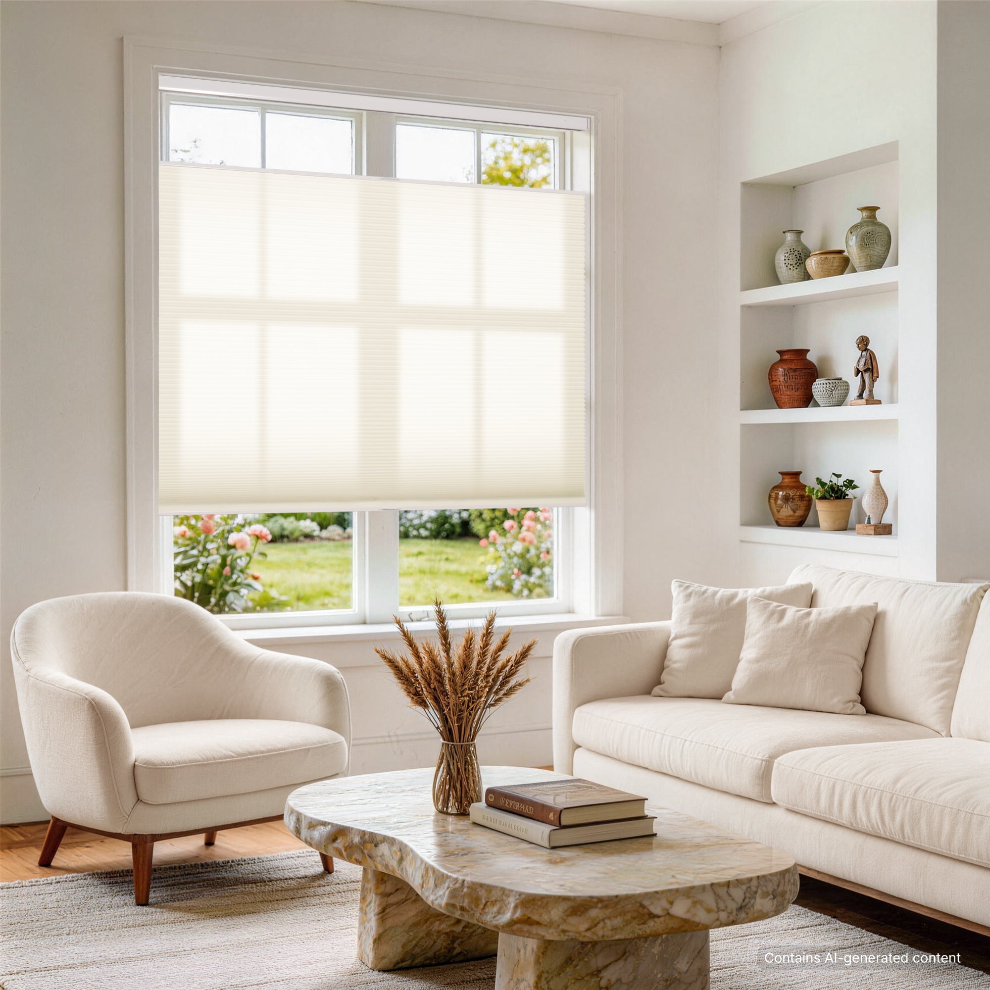 No Drill Waterproof Honeysilk™ Top Down Bottom Up Shades