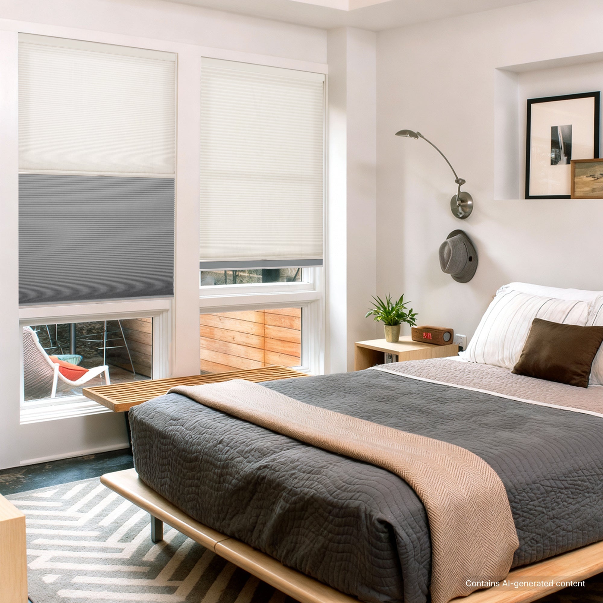 No Drill Honeysilk™ Day and Night Cellular Shades