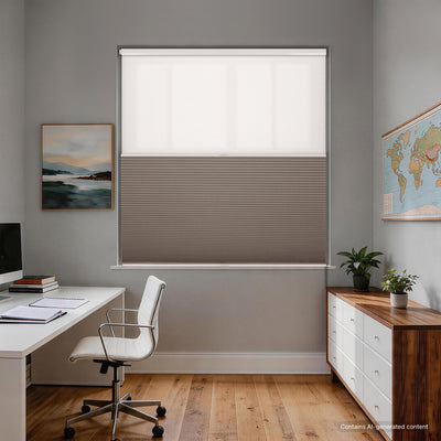No Drill Honeysilk™ Day and Night Cellular Shades