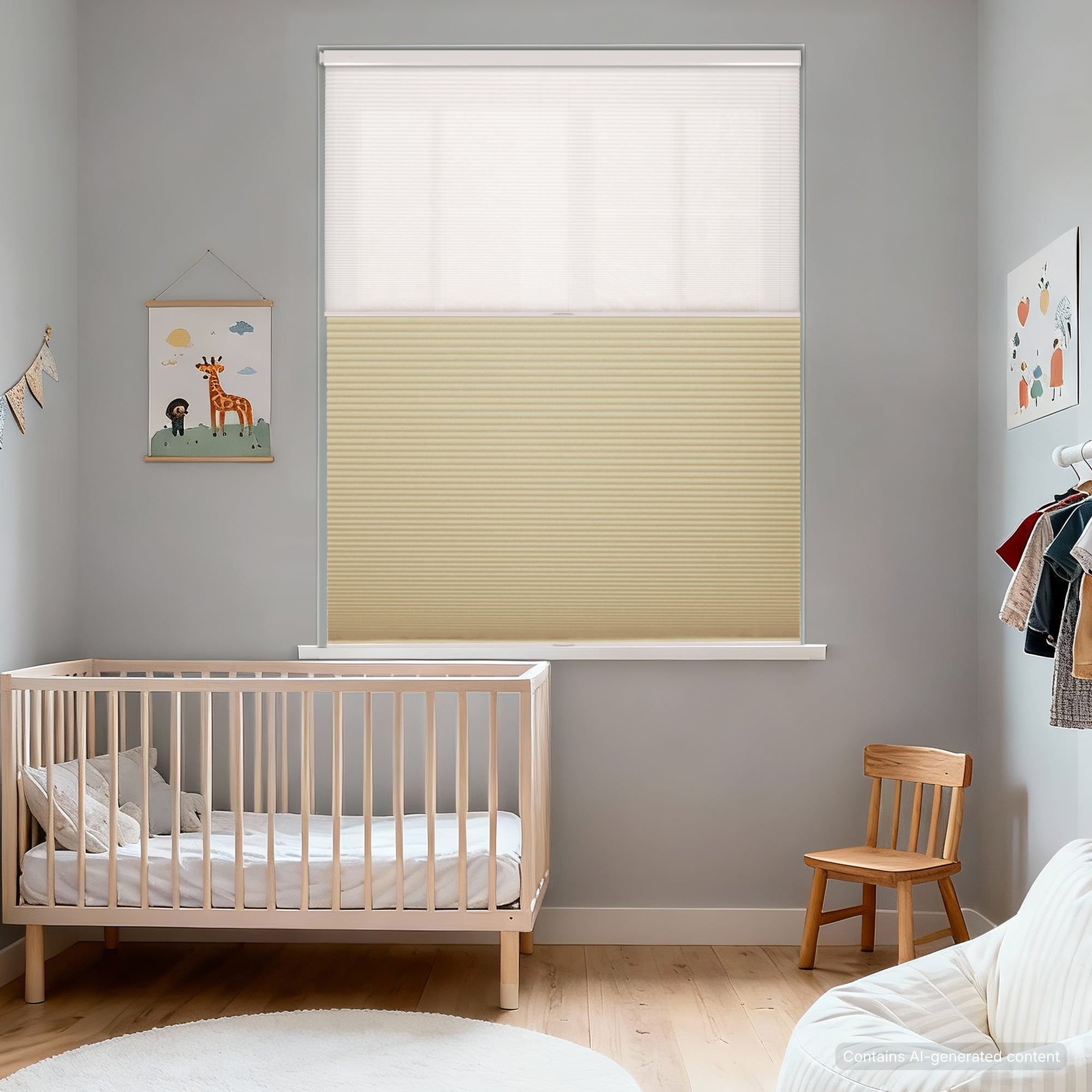 No Drill Honeysilk™ Day and Night Cellular Shades