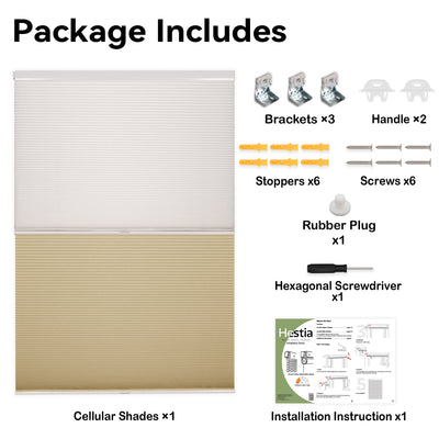 No Drill Honeysilk™ Day and Night Cellular Shades