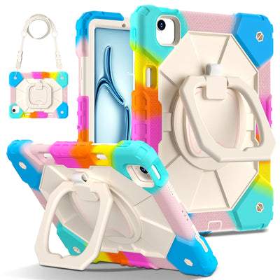 Armor Stand Shockproof Tablet Case For iPad Air 5 Air 6 A16 11th M3 Pro 11 12.9 13 10 Gen 10.5 10.2 9th 8th 6th 5th 9.7 Mini 7 6