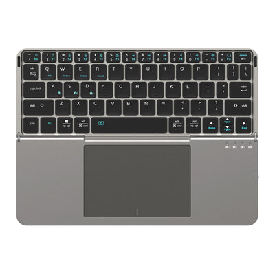 Astra Tech™- Premium Aluminum Alloy Wireless Foldable Bluetooth Keyboard with Touchpad
