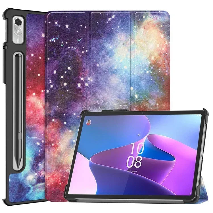 For Lenovo tab P12 12.7 2023 Case Magnetic Tri-Folding PU Leather Stand Tablet Cover for Xiaoxin Pad Pro 12.7 12 7 inch TB371FC