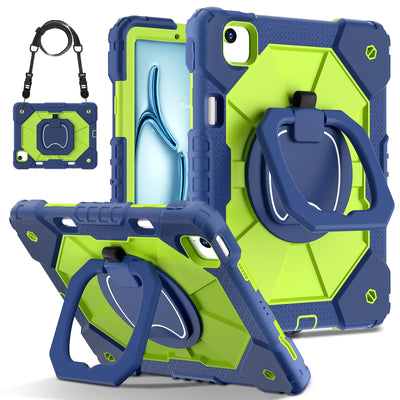 Armor Stand Shockproof Tablet Case For iPad Air 5 Air 6 A16 11th M3 Pro 11 12.9 13 10 Gen 10.5 10.2 9th 8th 6th 5th 9.7 Mini 7 6