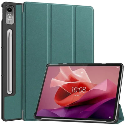 For Lenovo tab P12 12.7 2023 Case Magnetic Tri-Folding PU Leather Stand Tablet Cover for Xiaoxin Pad Pro 12.7 12 7 inch TB371FC