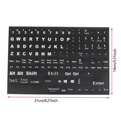 English Full Keyboard Frosted Stickers For Notebook Laptop Computer PC